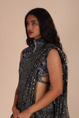 Pixel Printed Embroidered SareeIMG_5872 copy